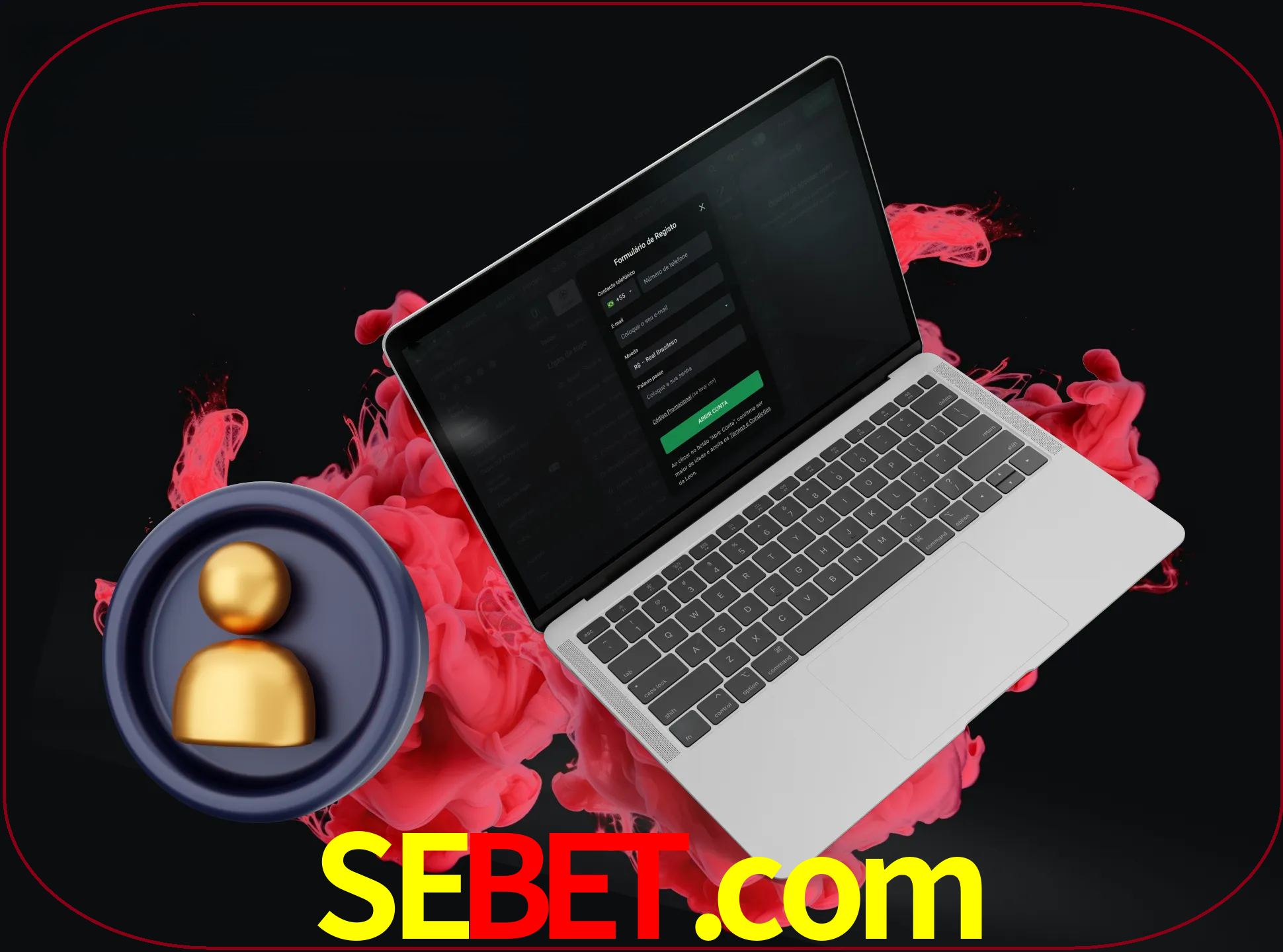No cabeçalho do site sebet, clique no botão que o levará a um formulário especial onde terá de introduzir as suas informações actuais.